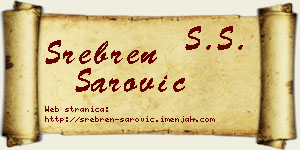 Srebren Šarović vizit kartica